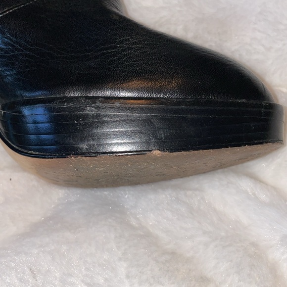 COACH LIANNE LEATHER PLATFORM STRAP LOW CALF BOOTS - Picture 8 of 14